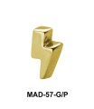 Lightning S316L Tongue Piercing MAD-57
